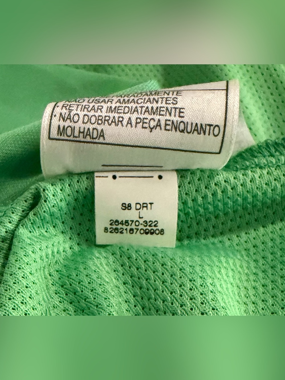 Nike Authentic Brazil 2009 Vintage Goalkeeper Green 264570-322 Jersey Men’s Sz L - Picture 8 of 8